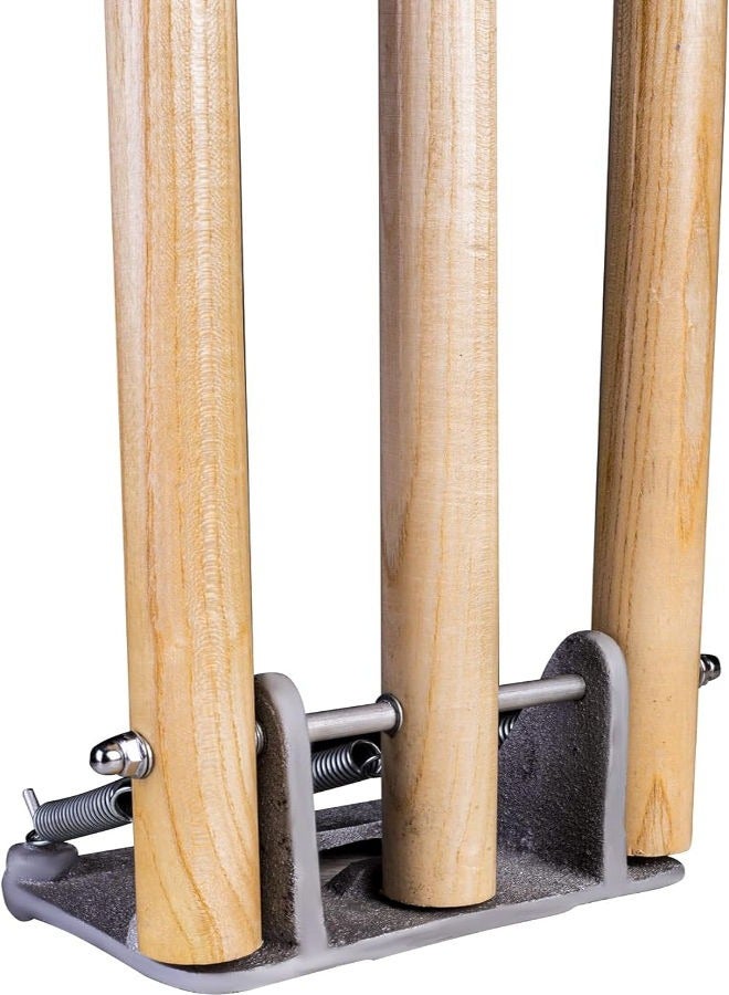 CA Sports wooden Cricket wicket Stumps With Spring Stand