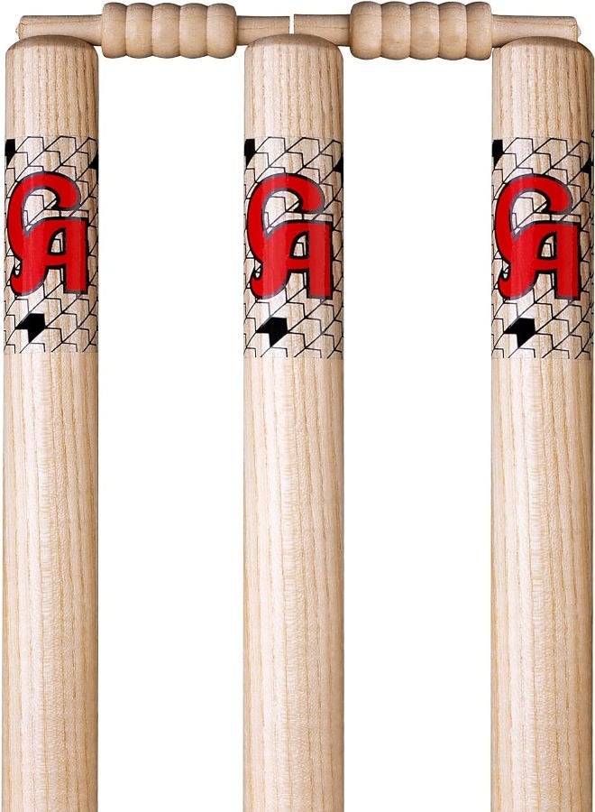 CA Sports wooden Cricket wicket Stumps With Spring Stand