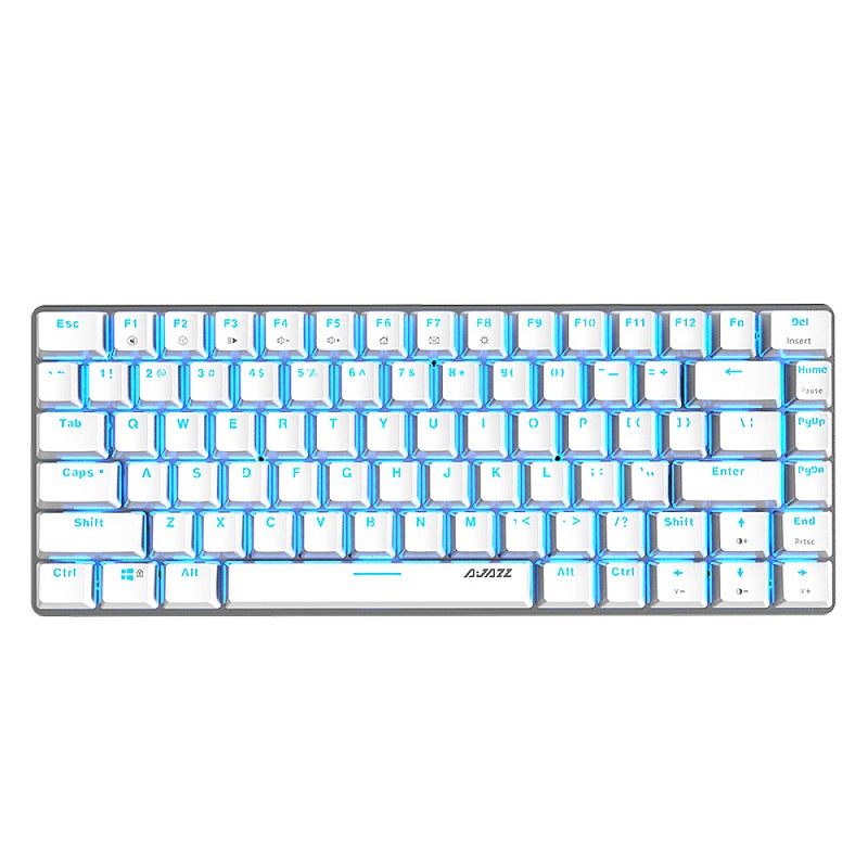 AK33 82 Keys USB Wired Monochromatic Backlight Gaming Keyboard