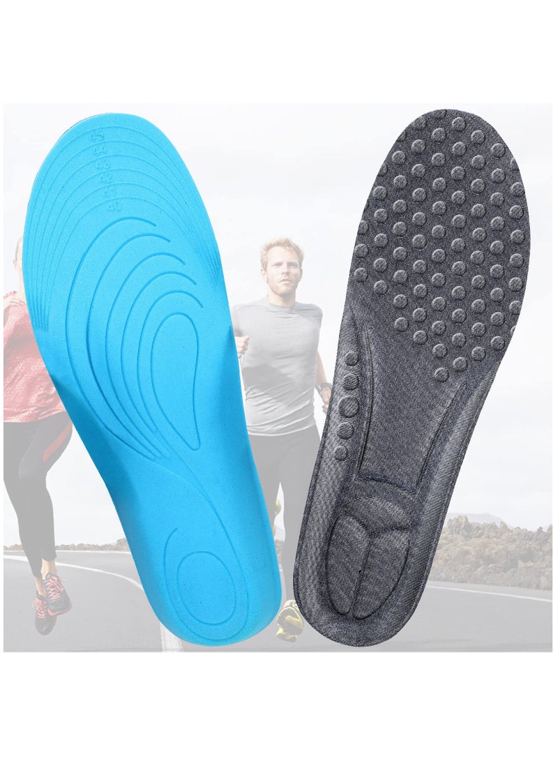 Comfortable Shoe Insoles Arch Support Insoles for Women Foot Massage Breathable Memory Foam Shoe Inserts Thick Cushion Insoles for Foot Pain Relief Working Everyday Use(6 Pairs 8-11)