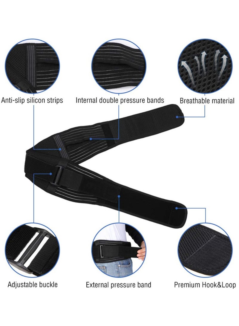 Si Belt for Women and Men Stabilizing Sciatica and Sacroiliac Support Brace, Alleviates Inflammation, Anti-Slip Trochanter Belt for SI Joint Relief(L/XL)