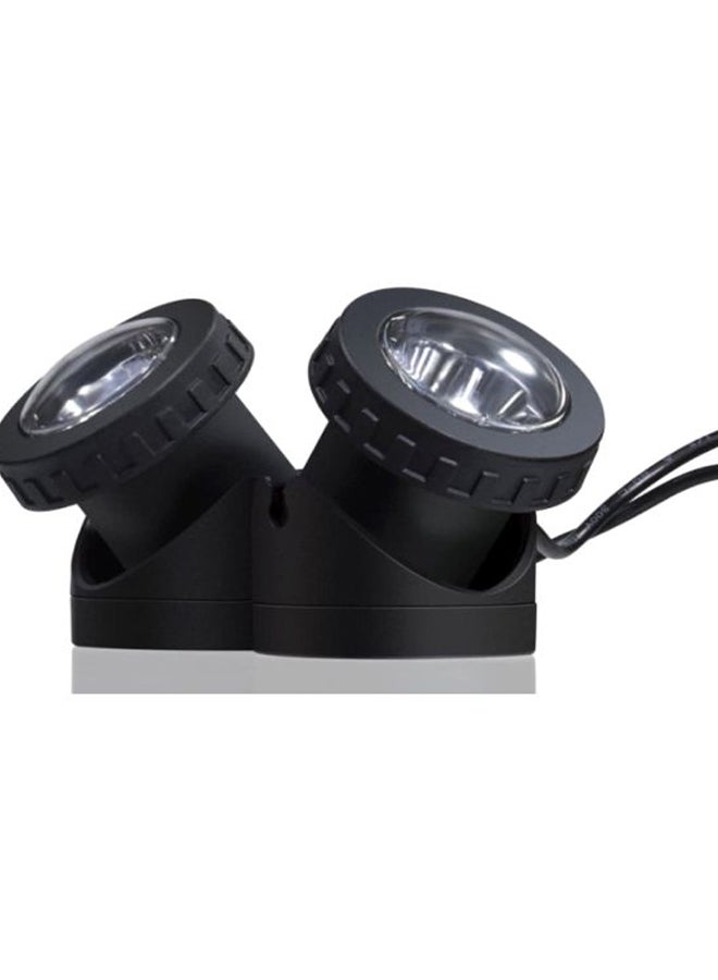 12-LED Solar Powered Underwater Lamp Black 12.5x8.5cm