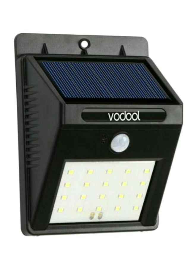 20 LED Solar Powered Wall Light White 6x10cm