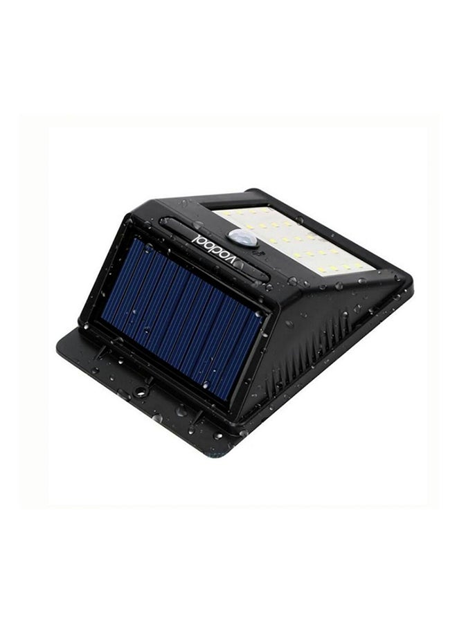 20 LED Solar Powered Wall Light White 6x10cm