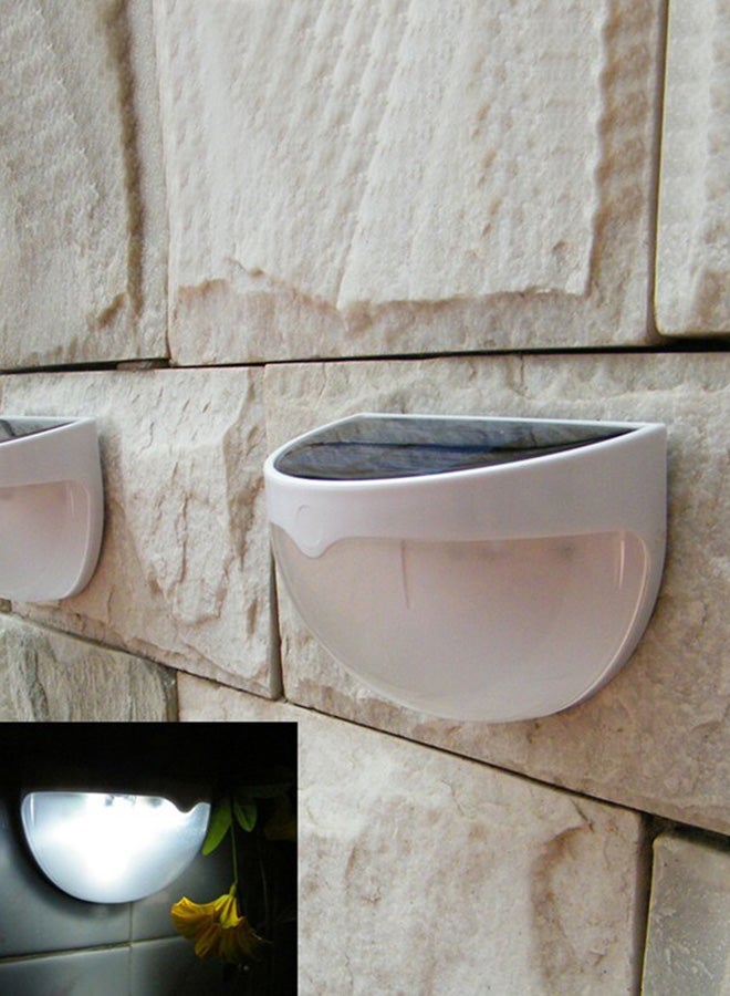 Semi-Circular Design LED Light White/Grey 10 x 7cm