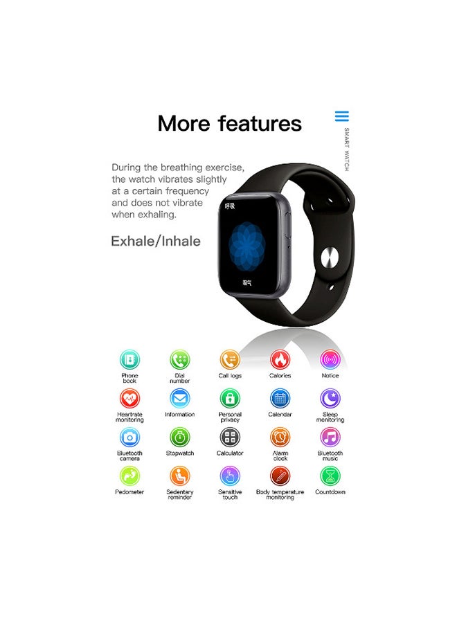 P90S Bluetooth Calling Smartwatch Black