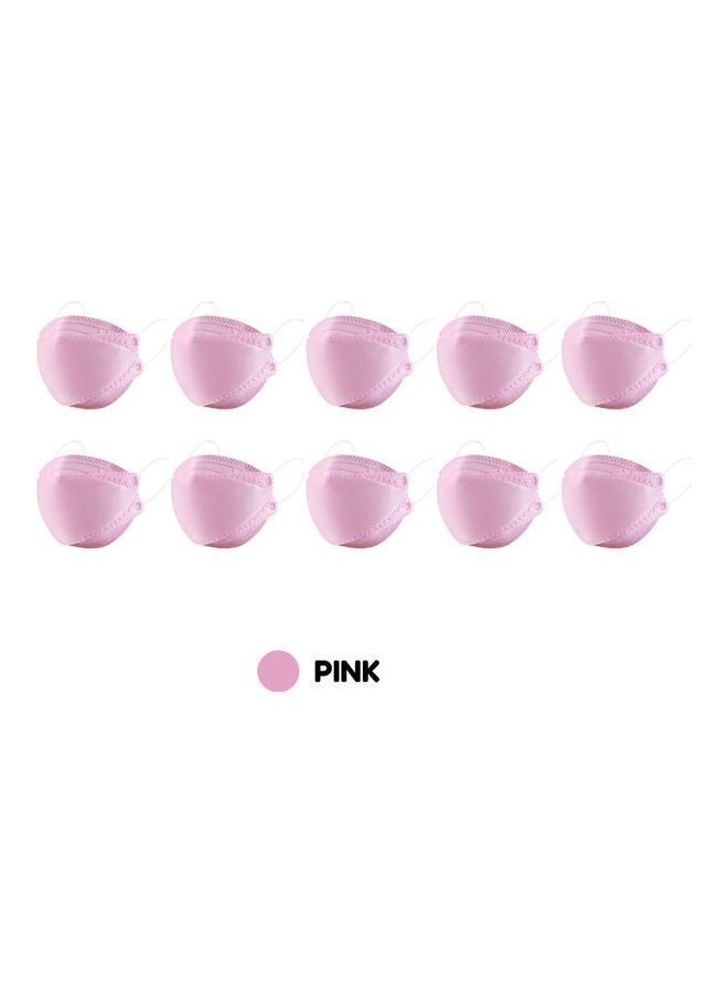 10-Piece N95 Face Mask For Adults Pink