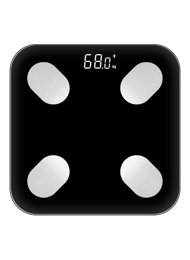 Multi-Functional Body Fat Scales Home Use Intelligent BT Electronic Weight Scale Black 26 x 26 x 2cm