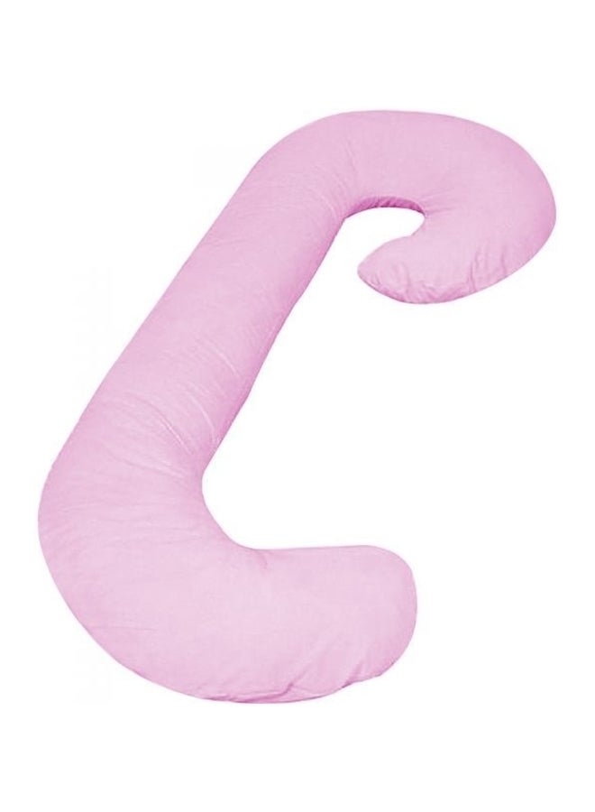 2-Piece C-Shaped And U-Shaped Maternity Pillow Pink/Black Free