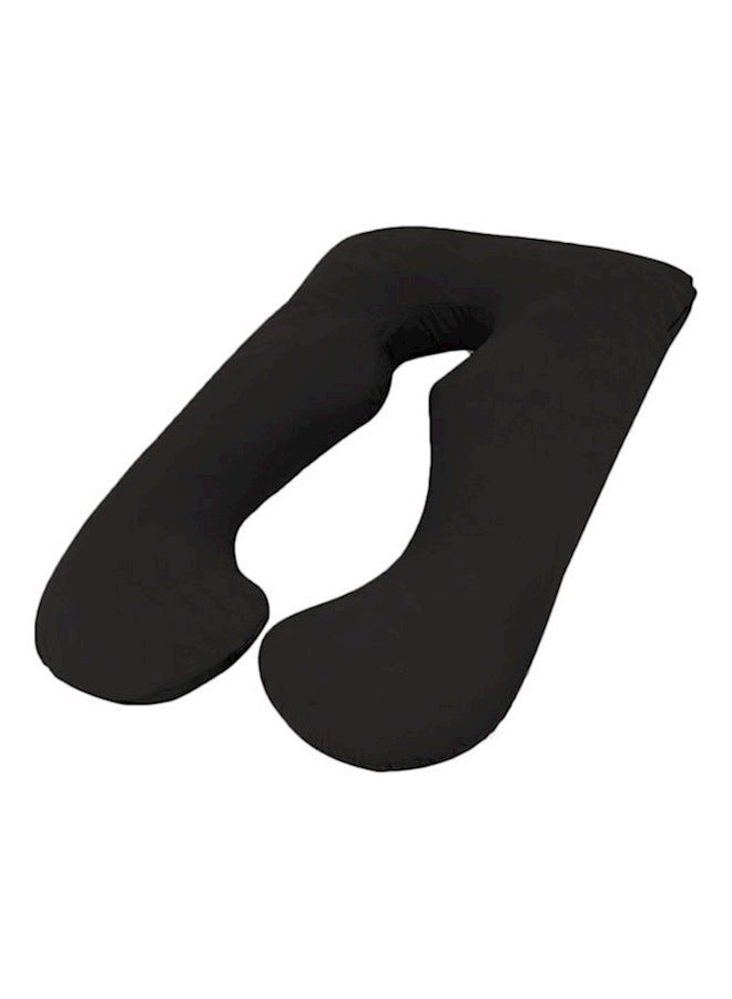 2-Piece C-Shaped And U-Shaped Maternity Pillow Pink/Black Free