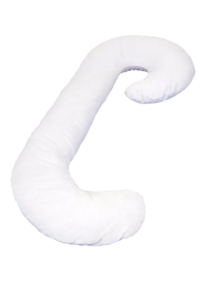 C Shape Comfortable Maternity Pillow White 150x62x25cm