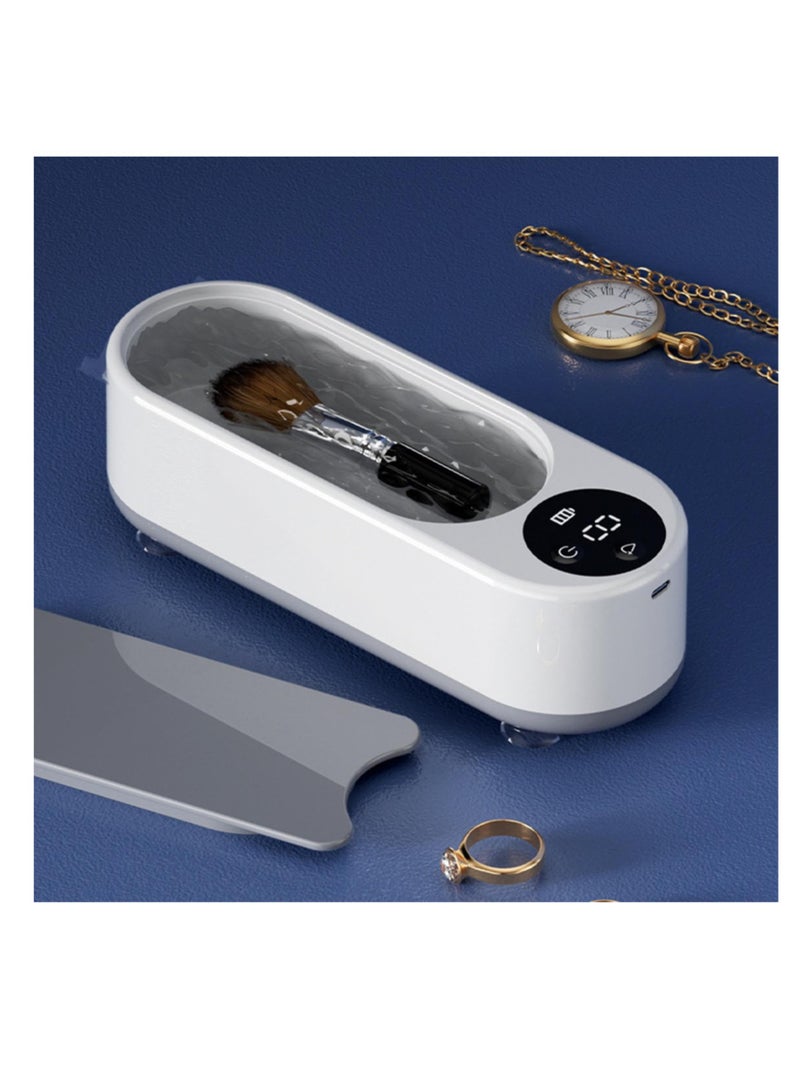 Ultrasonic Jewelry Cleaner, 45KzHz Small Home Jewelry Cleaning Machine, Sonic Cleaner with One-Touch Operation, Versatile Jewelry Cleaner for Glasses, Ring, Watches, Jewelry