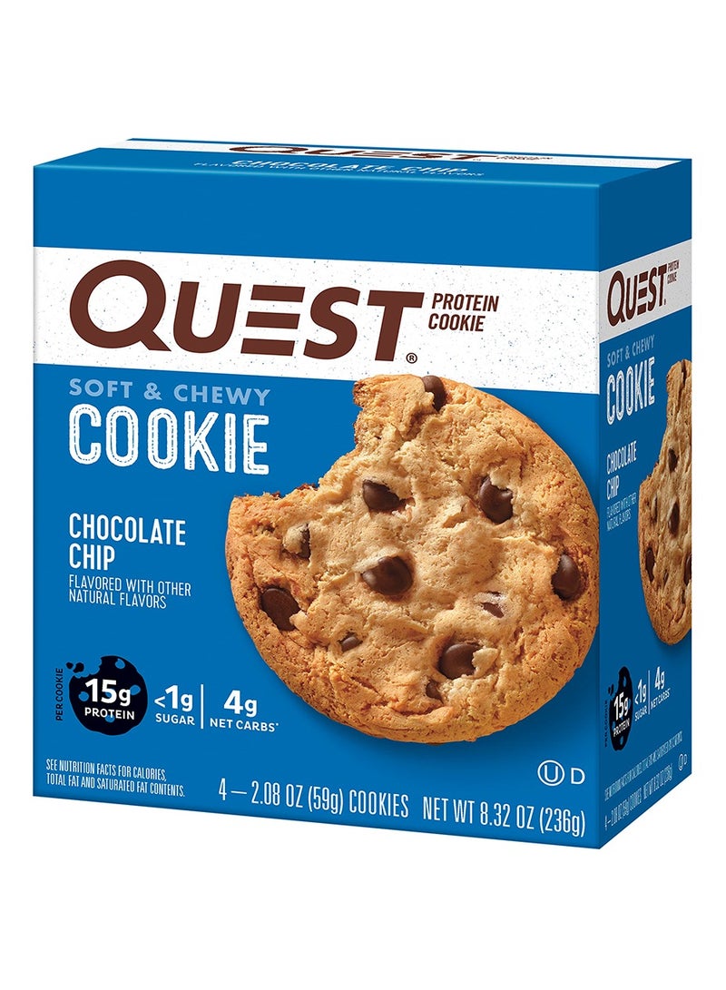 Quest Cookies Chocolate Chip 59g Pack of 12