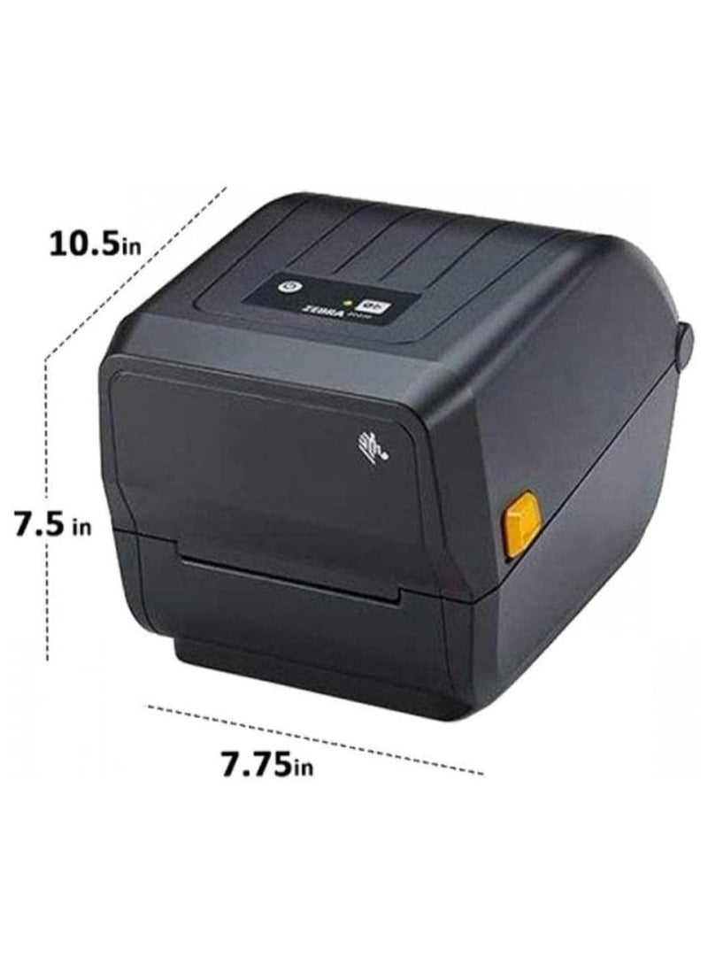 ZEBRA [ZD-220T] Direct Thermal & Thermal Transfer Barcode Printer | Resolution 203DPI | Max Print Width 4 inch | USB | Office Label | Shipping Labels
