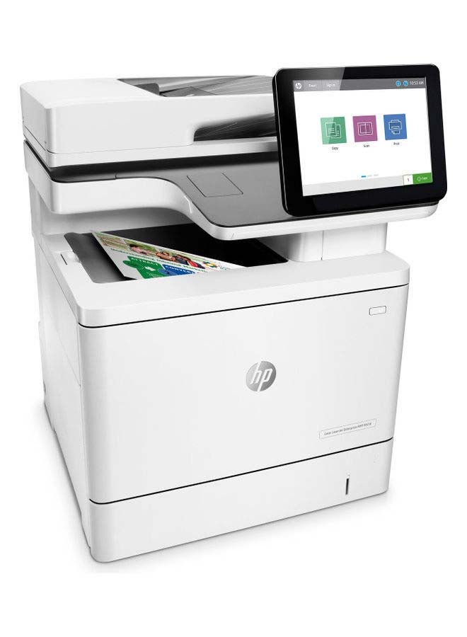 Color Laser Jet Enterprise MFP M578dn Functioned With Print Copy Scan Fax Optional From 5 To 15 Users Duty Cycle Monthly A4 Is Up To 80000 Pages White