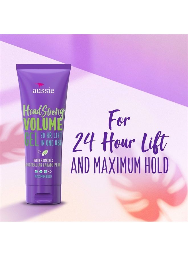 Volumizing Hair Gel - Aussie Headstrong Volume Gel with Bamboo & Kakadu Plum, 7.0 oz