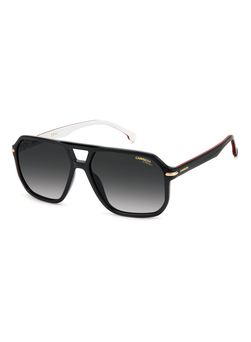 Men's Uv Protection Square Shape Acetate Sunglasses Carrera 302/S Grey 48 - Lens Size: 47.8 Mm - Str Blck S
