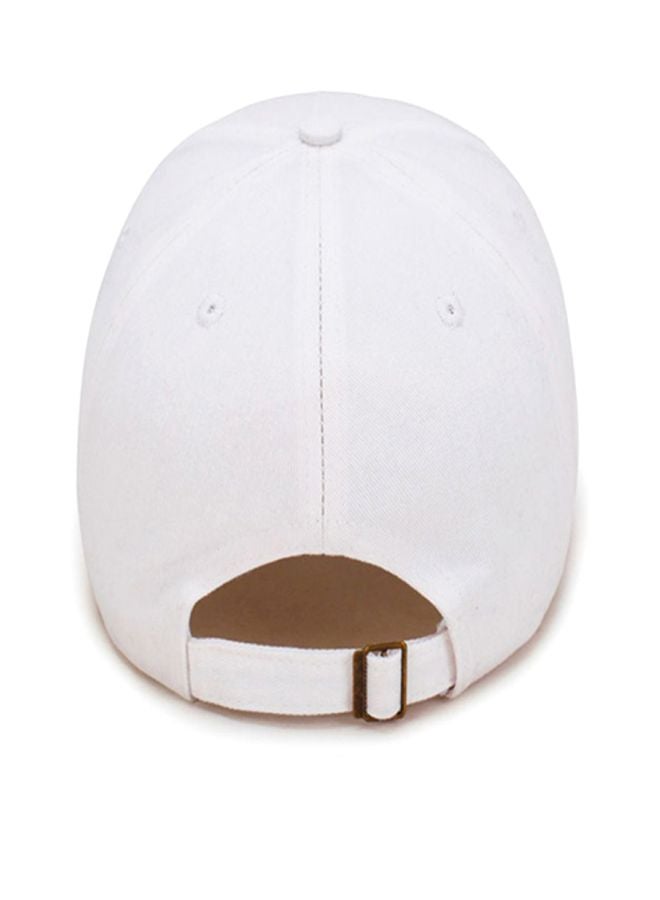 Baseball Cap White/Orange