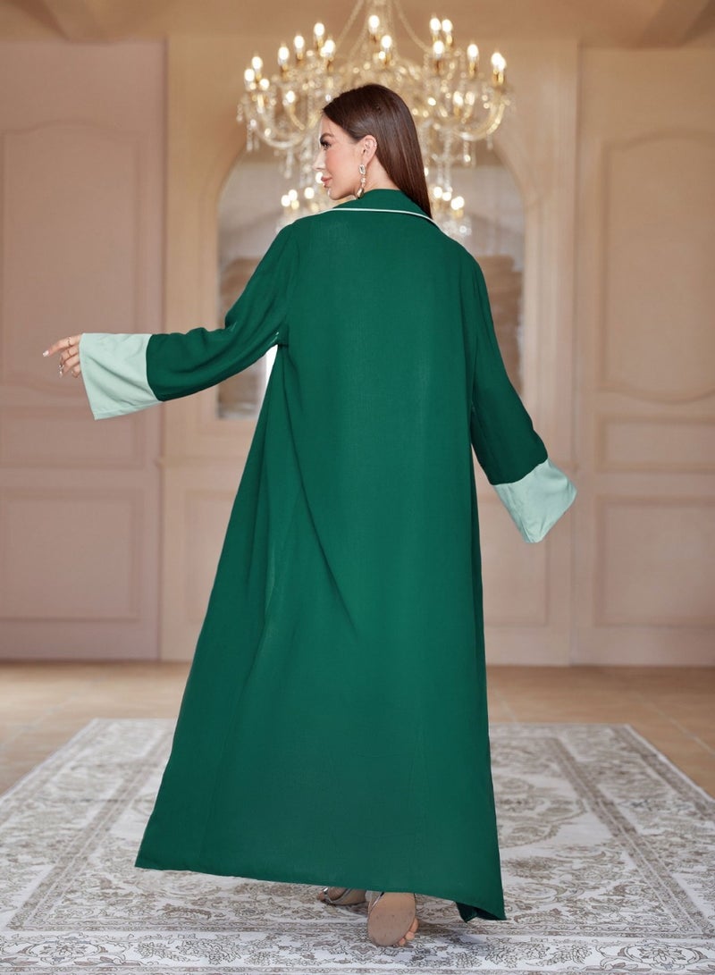 Jalabiya Elegant Abaya with Scarf, Embodying Modesty and Grace