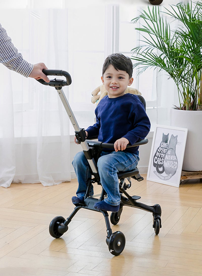 Portable Baby Stroller Lightweight Compact Travel with Adjustable Handles and Backrest One Hand Foldable Easy Overhead Airplane Car Trunk Storage Airport Shopping Walking Pocket Stroller Cart Toddler