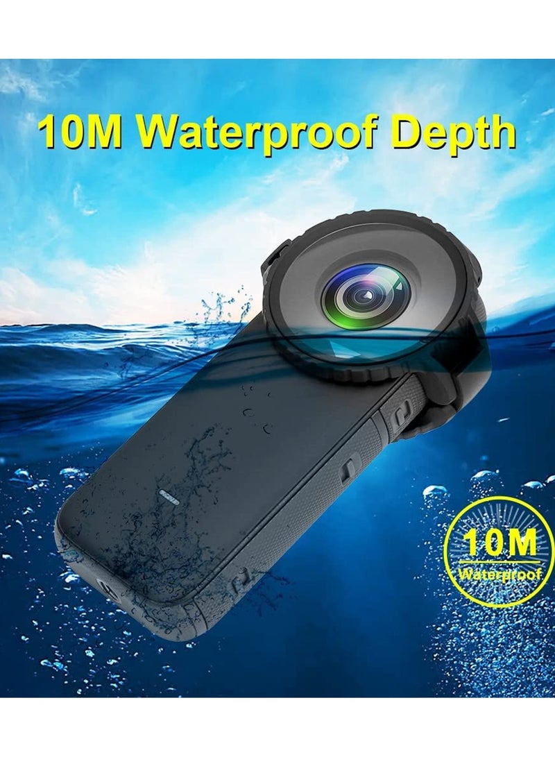 Waterproof Lens Guards for Insta360 One X2 Protective Cover Case for Insta360 ONE X2 Accessories- Support 10m Underwater Diving, High Transmittance Camera Lens Protector