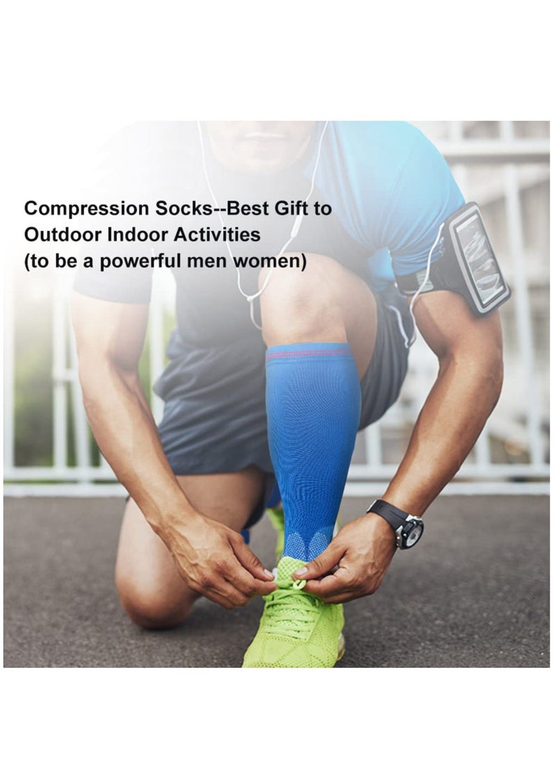 20-30 mmHg 4 Pair Medical Sport Compression Sock Unisex cotton support socks for Men Women Nurse