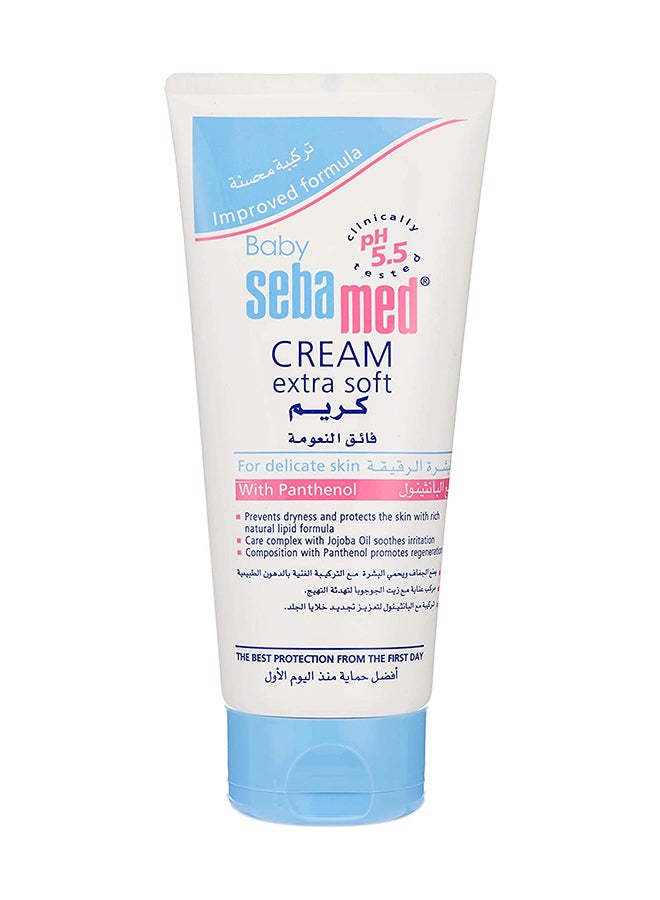 Baby Extra Soft Skin Care Cream With Panthenol For Delicate Skin, Pack Of 2, 200ml+200ml