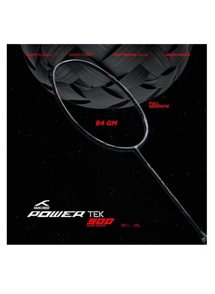 POWERTEK 900 Full Graphite badminton Racket with Cover.