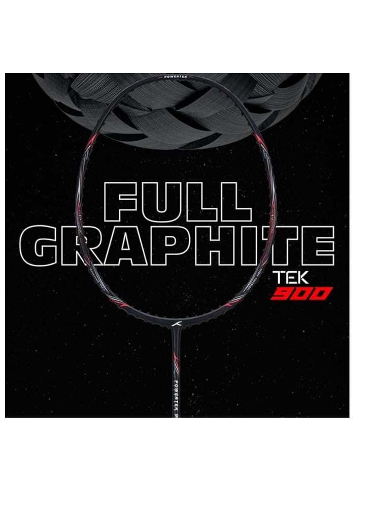 POWERTEK 900 Full Graphite badminton Racket with Cover.