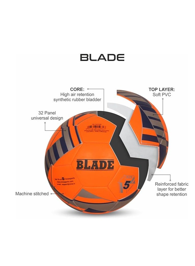 Nivia Blade Football ( Size 3) | Machine Stitched | Hobby Playing Ball | Soccer Ball