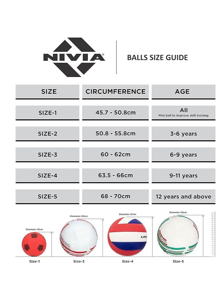 Nivia Blade Football ( Size 3) | Machine Stitched | Hobby Playing Ball | Soccer Ball