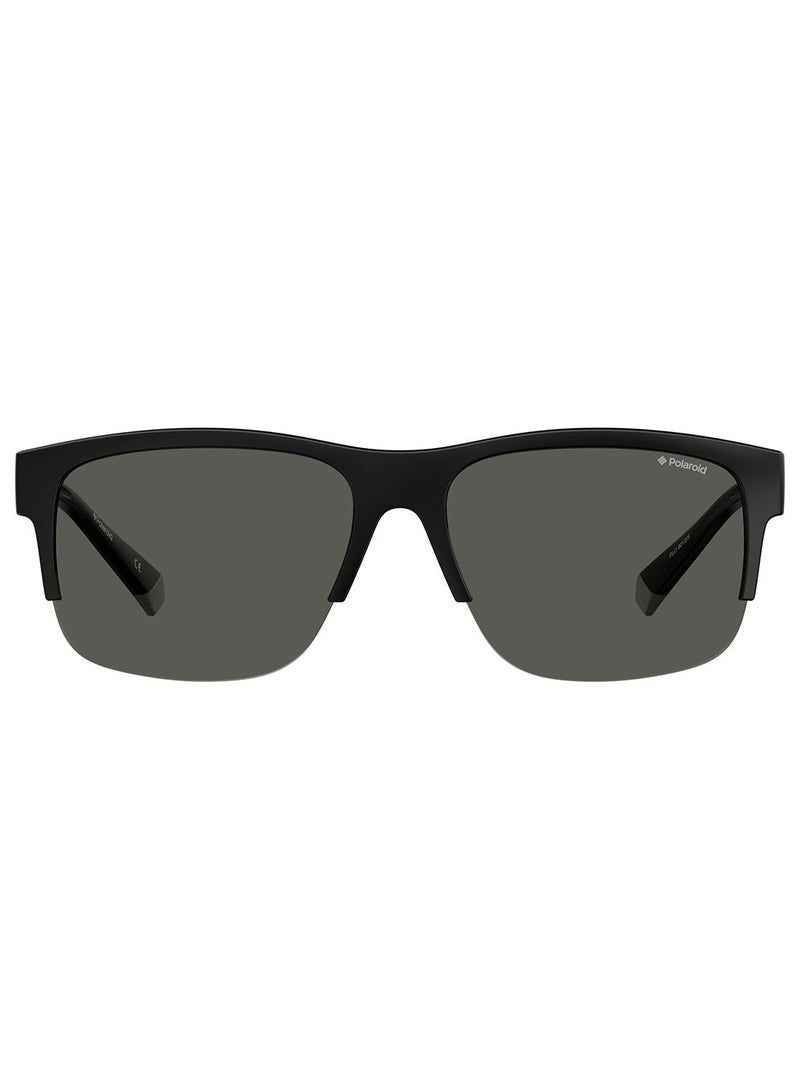 Polarized Square Eyewear Sunglasses PLD 9012/S      BLACK 65