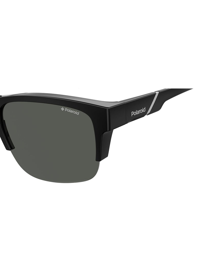 Polarized Square Eyewear Sunglasses PLD 9012/S      BLACK 65