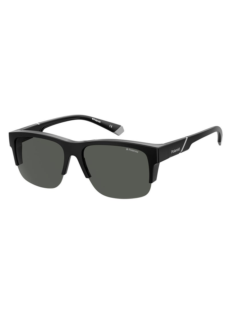 Polarized Square Eyewear Sunglasses PLD 9012/S      BLACK 65