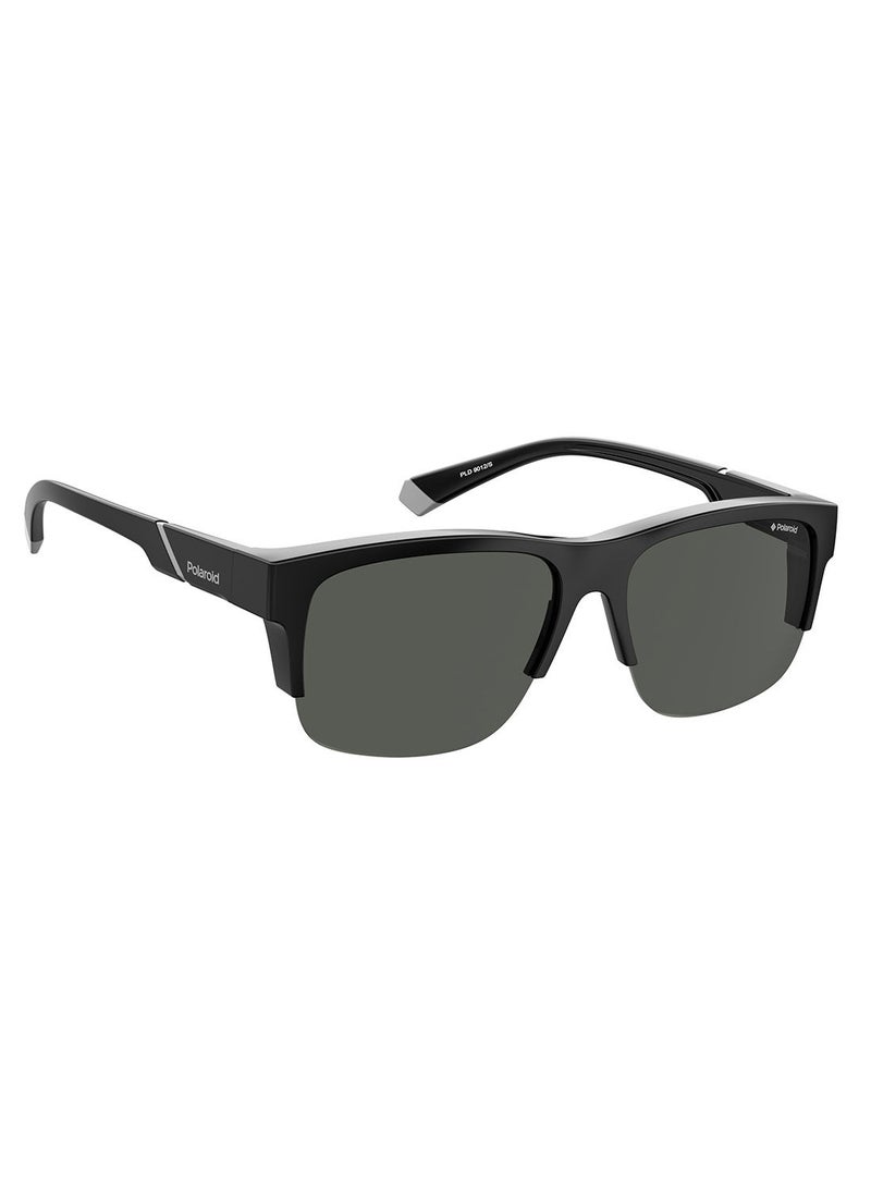 Polarized Square Eyewear Sunglasses PLD 9012/S      BLACK 65