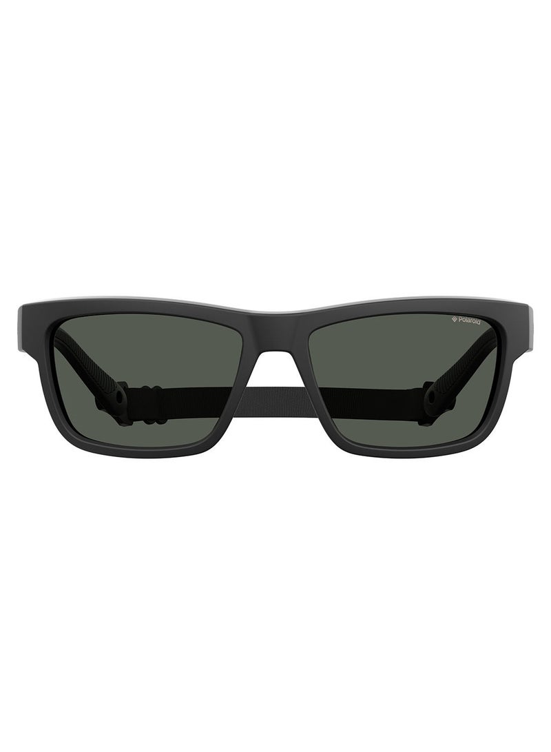 Polarized Square Eyewear Sunglasses PLD 7031/S      BLACK 59