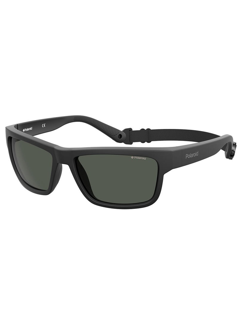Polarized Square Eyewear Sunglasses PLD 7031/S      BLACK 59