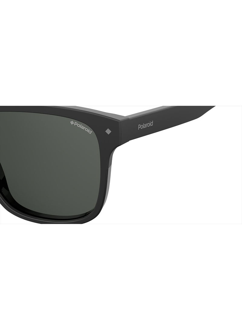 Polarized Square Eyewear Sunglasses PLD 6041/S      BLACK 56