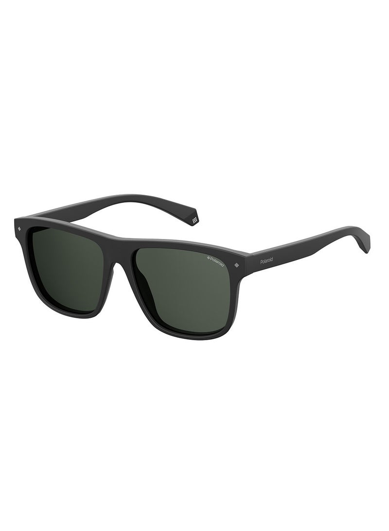 Polarized Square Eyewear Sunglasses PLD 6041/S      BLACK 56