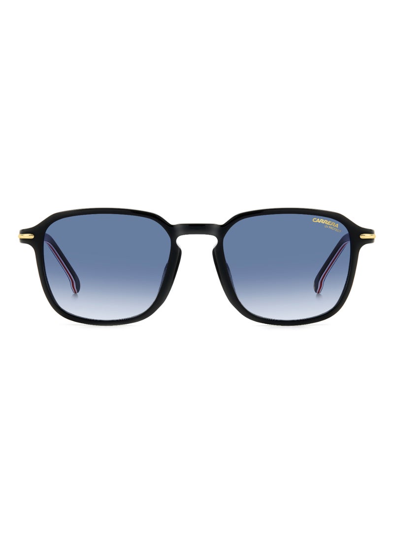 Men's UV Protection Rectangular Shape Acetate Sunglasses CARRERA 328/S BLUE 45 - Lens Size: 44.5 Mm - Black