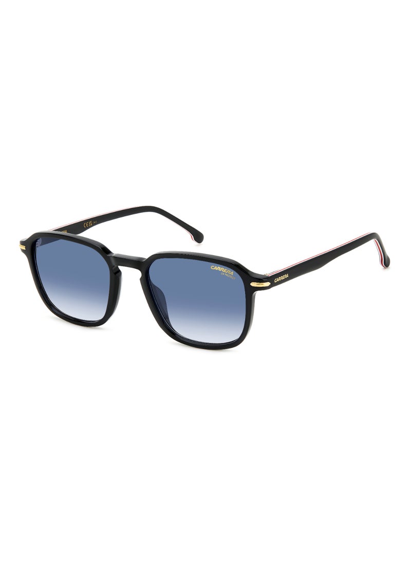 Men's UV Protection Rectangular Shape Acetate Sunglasses CARRERA 328/S BLUE 45 - Lens Size: 44.5 Mm - Black