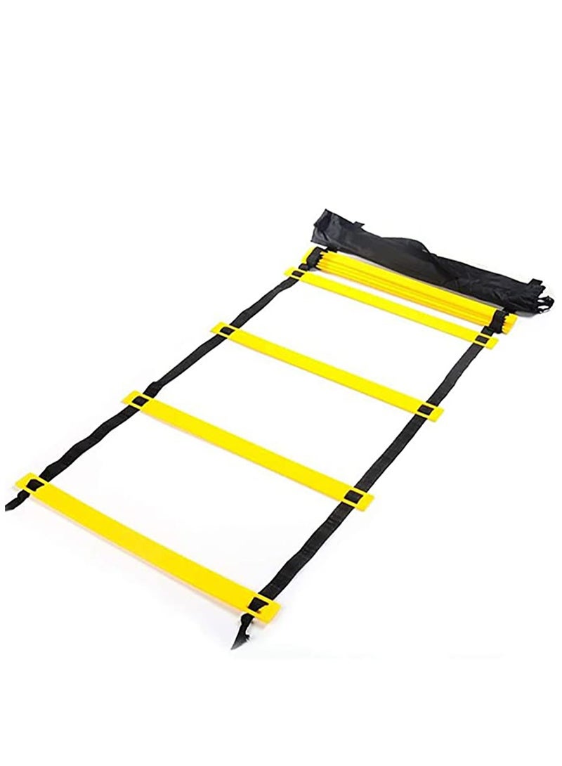 Agility Ladder, 12 Rung Adjustable Speed Ladder Training Ladder Speed Training Equipment with Carry Bag, Football Flexibility Training Jumping Ladder