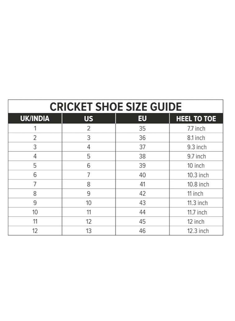 Belter Cricket Shoes (Size: 11 UK, 12 US, 45 EU) | For Boys and Men | Closure: Lace-Up | Eva Sock Liner | Lightweight Outsole | Durable