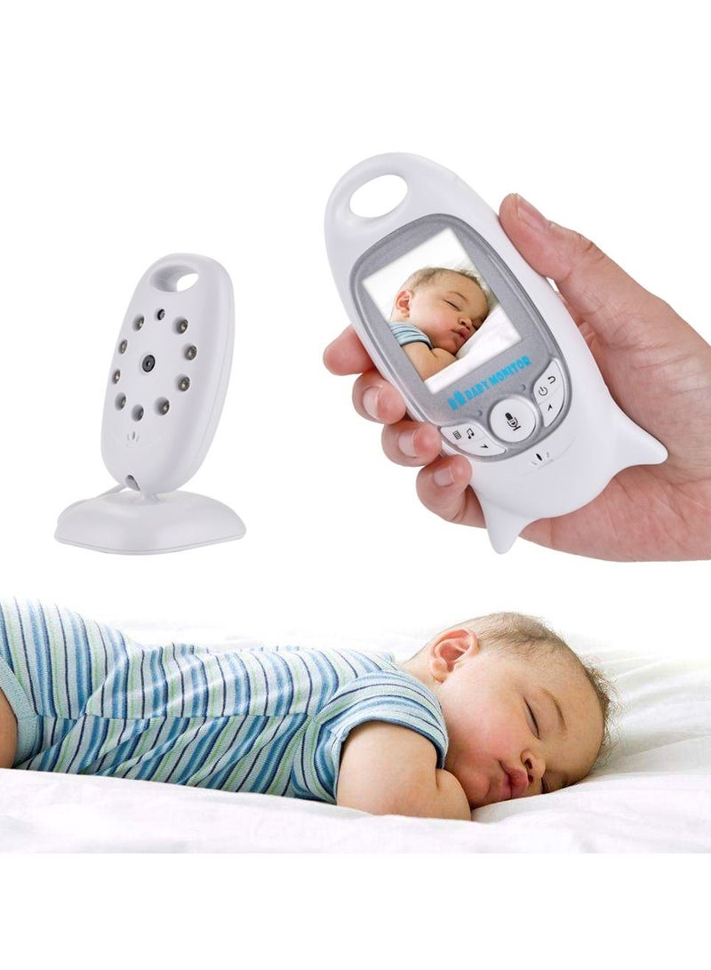 Baby Monitor Video Baby Monitor Wireless with Camera Night Vision Temperature Monitoring Lullaby, 2-Way Intercom System, Color LCD Screen, for Baby, Pet, Old People, sound sensor function