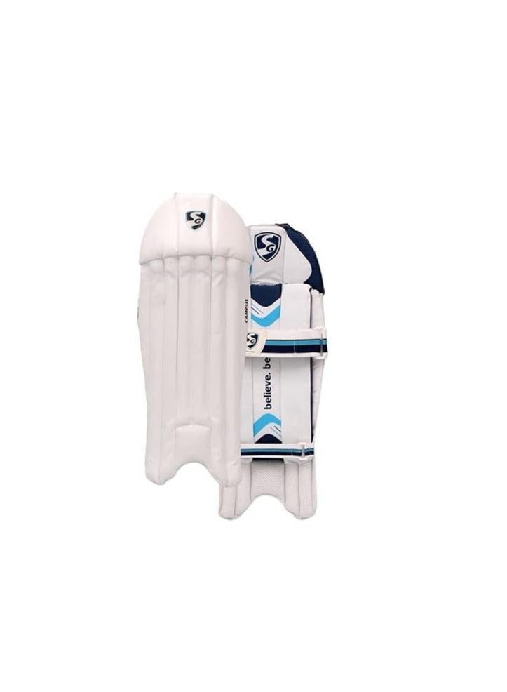 Campus Wicket Keeping Leg Guards, Junior | PVC | Shock absorption | Hook & Look | Cricket