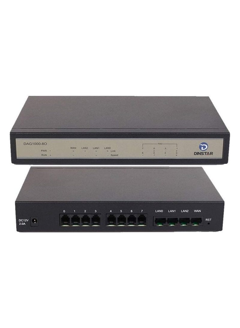 Dinstar DAG1000-8O FXO Analog VoIP Gateway Simple Operation