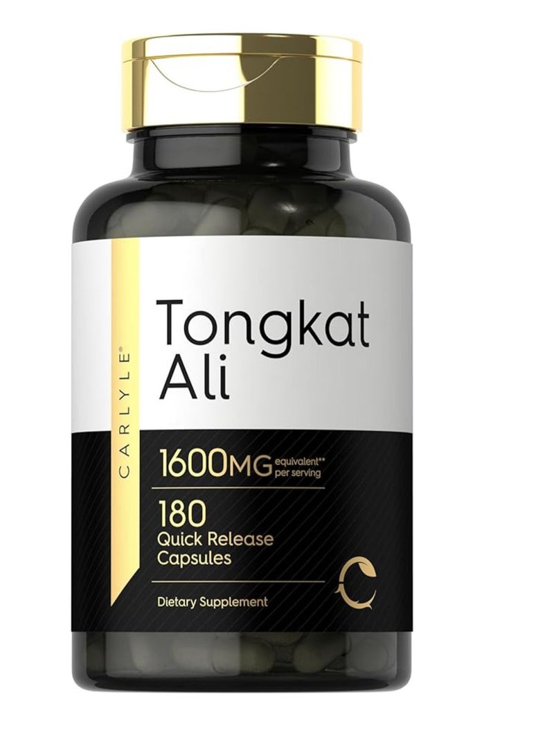 Tongkat Ali 180 Quick-Release Capsules 1600 Mg