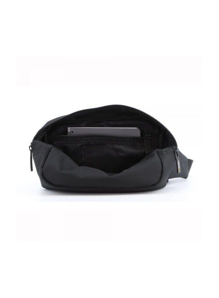 National Geographic Mutation Waist Bag Black, Hip Bag With Adjustable Strap, RFID Pocket, Suitable For Travel, Outdoors, Gym, Hiking For Men And Women
