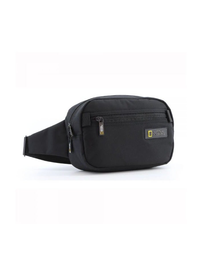 National Geographic Mutation Waist Bag Black, Hip Bag With Adjustable Strap, RFID Pocket, Suitable For Travel, Outdoors, Gym, Hiking For Men And Women