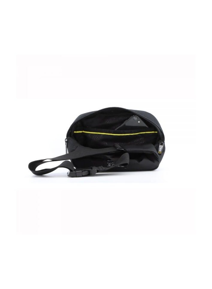 National Geographic Mutation Waist Bag Black, Hip Bag With Adjustable Strap, RFID Pocket, Suitable For Travel, Outdoors, Gym, Hiking For Men And Women